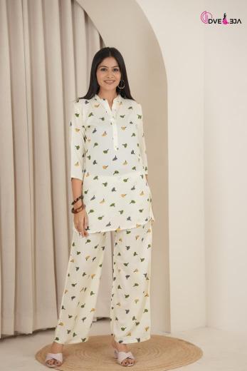 Dveeja chhava coord set ladies garments wholesale market in surat